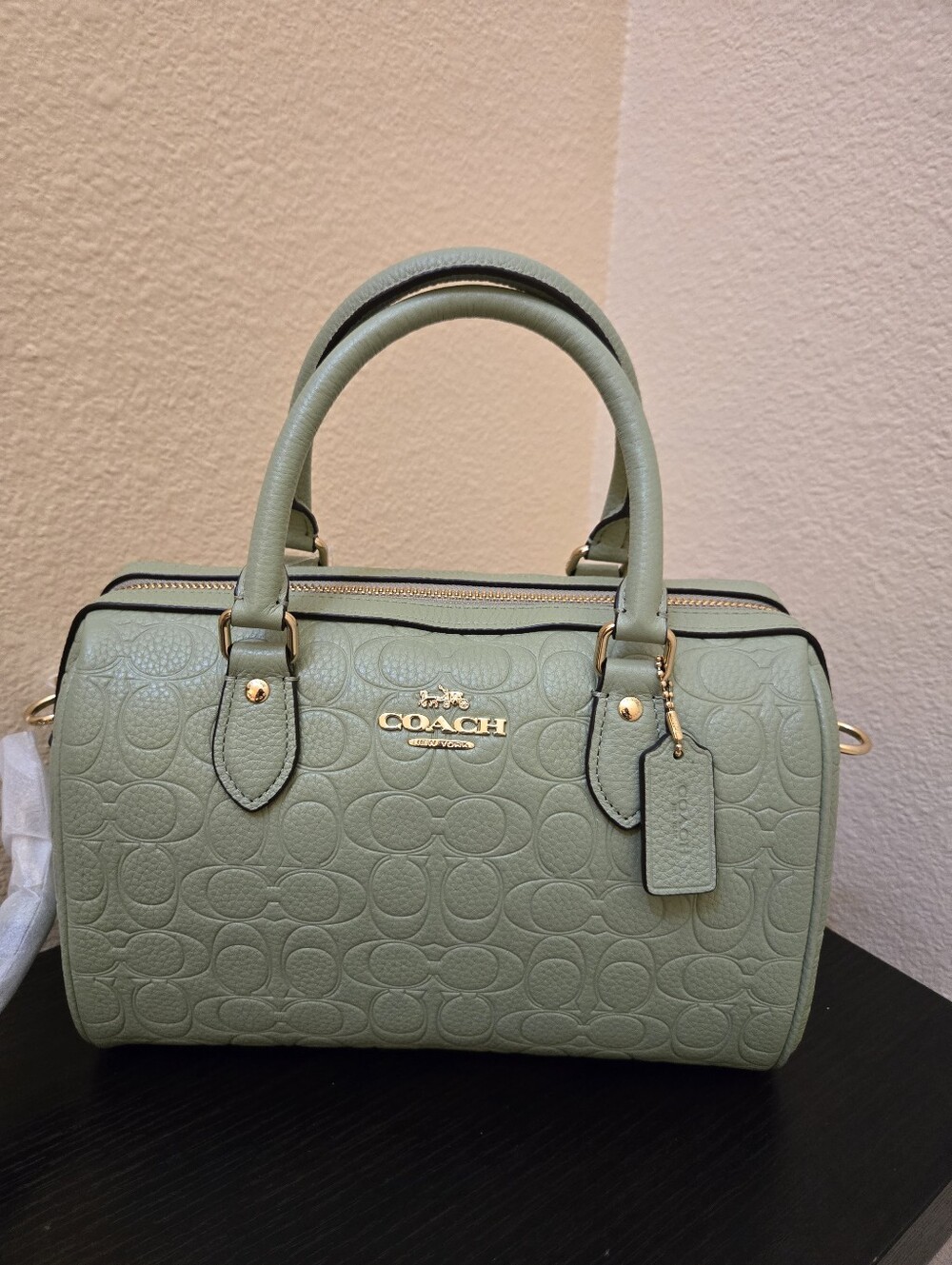 Coach Rowan Satchel Bag In Signature Leather